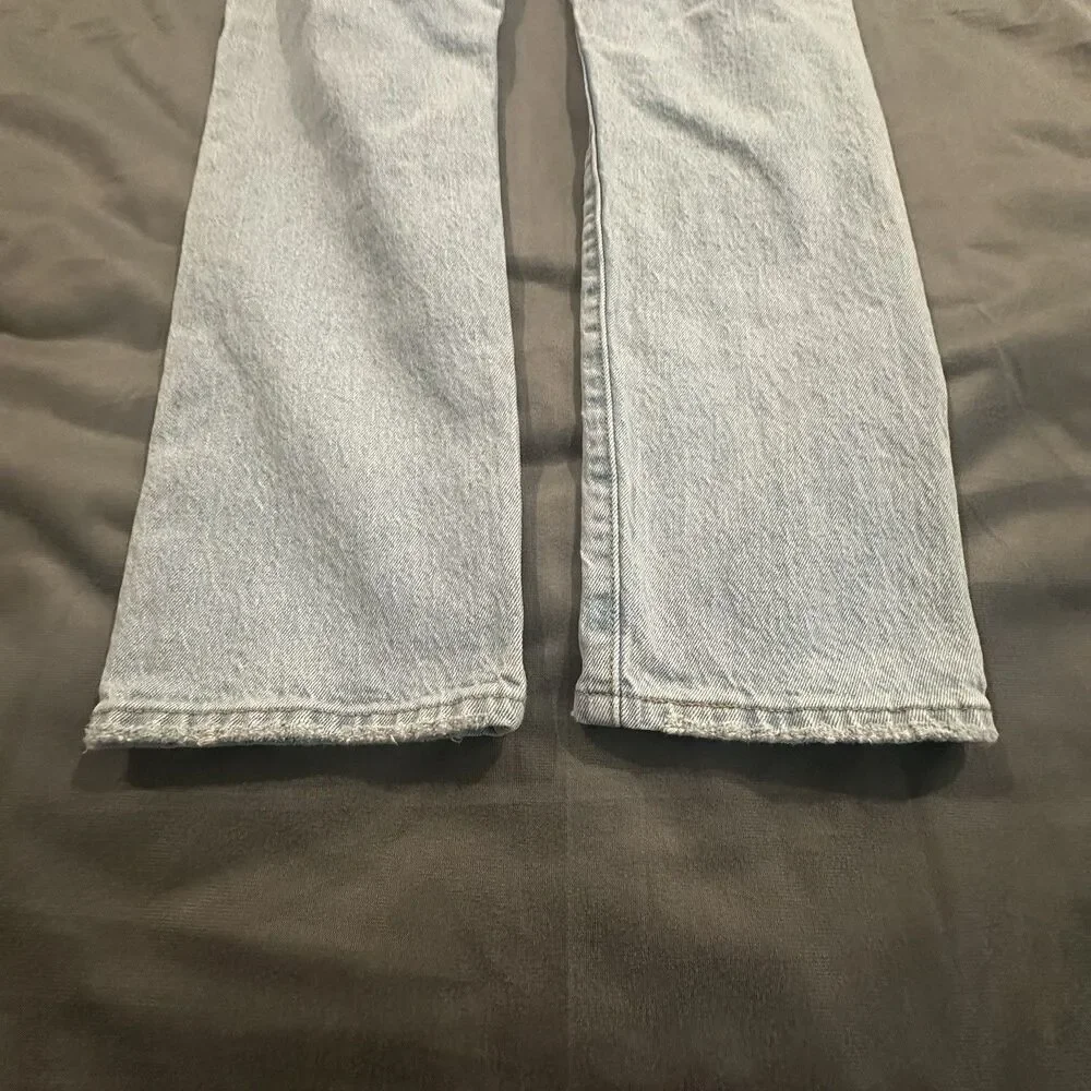 Levi's 501 Jeans Women's 26x30 Button Fly Skinny Denim Light Wash Festival